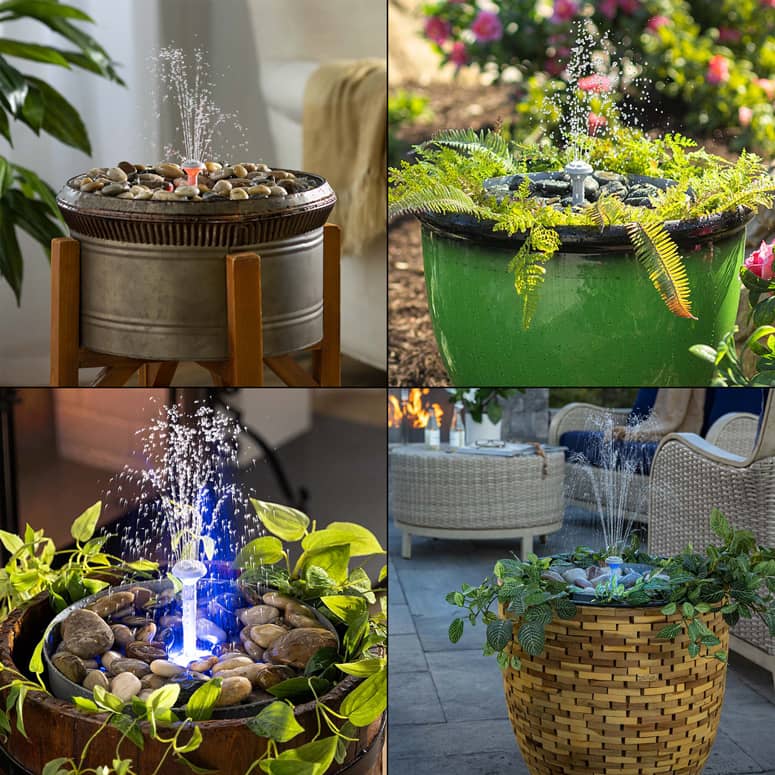 Hydria Cordless Smart Fountain Water Feature Kit The Green Head