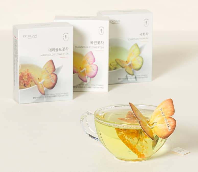 Kkokdam Butterfly Flower Tea Gift Set The Green Head