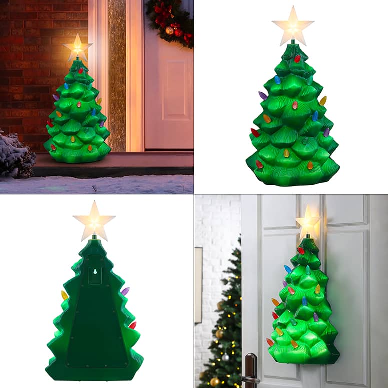 Large Illuminated Outdoor Blow Mold Christmas Tree The Green Head