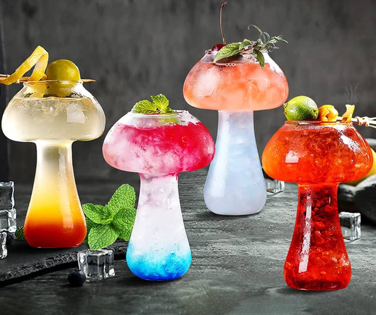 Mushroom Cocktail Glasses The Green Head