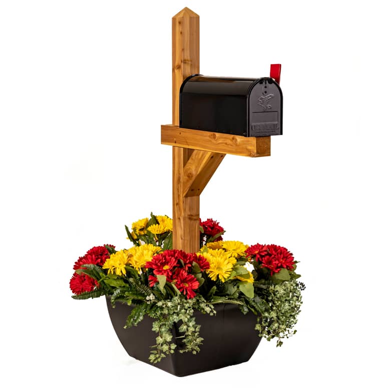 SnapPot Wrap Around Post Planter For Mailboxes and Columns The