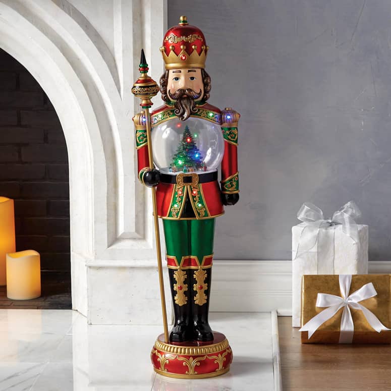 Snow Globe Nutcracker Statue The Green Head