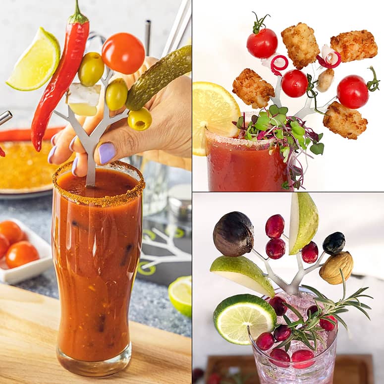 Stainless Steel Cocktail Pick Tree Branches Create Epic Bloody Marys