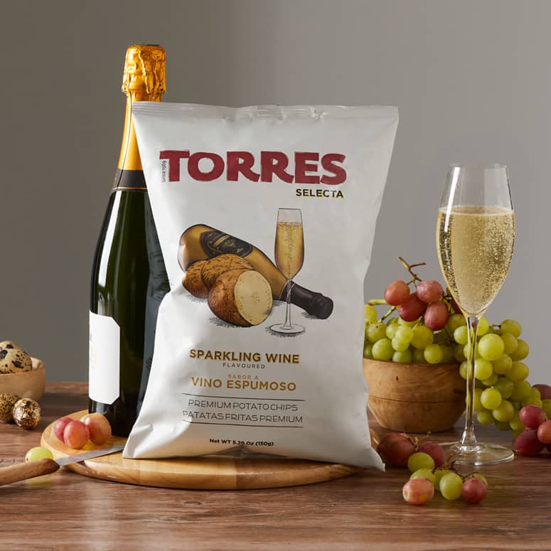 Torres Sparkling Wine Potato Chips The Green Head