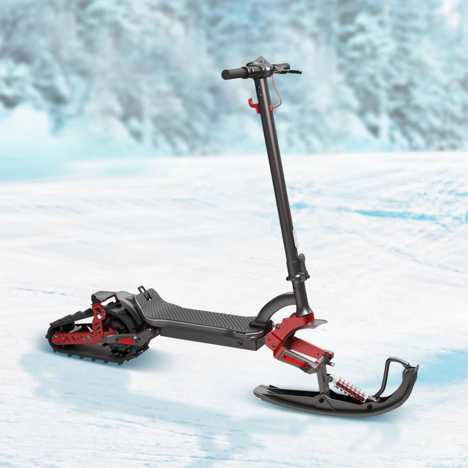 3-in-1 All-Terrain Electric Scooter - Ski / Road / Off-Road