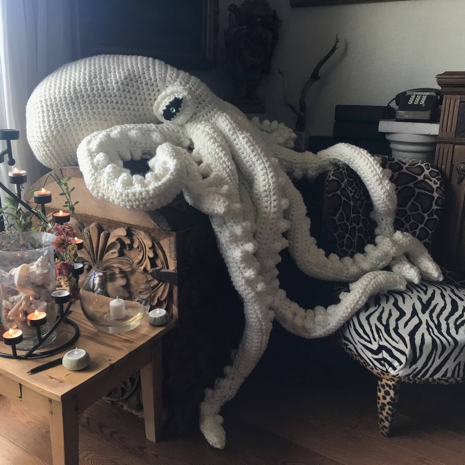 Alfred the Giant Crocheted Octopus