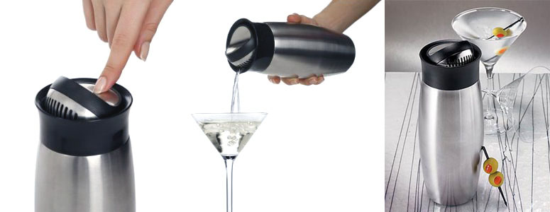 All-in-One Flip-Top Cocktail Shaker