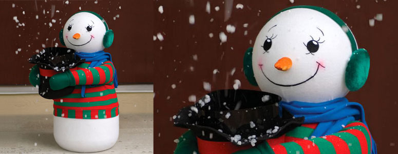 Amazing Snow Flurry Generating Snowman