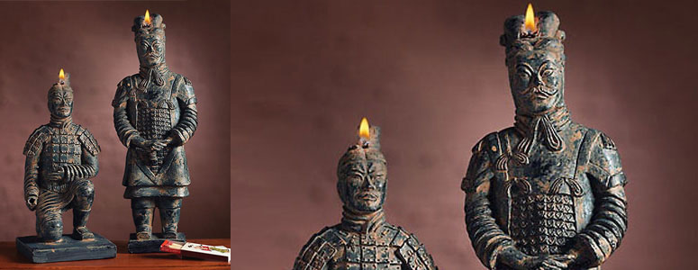 Ancient Warrior Candle Set