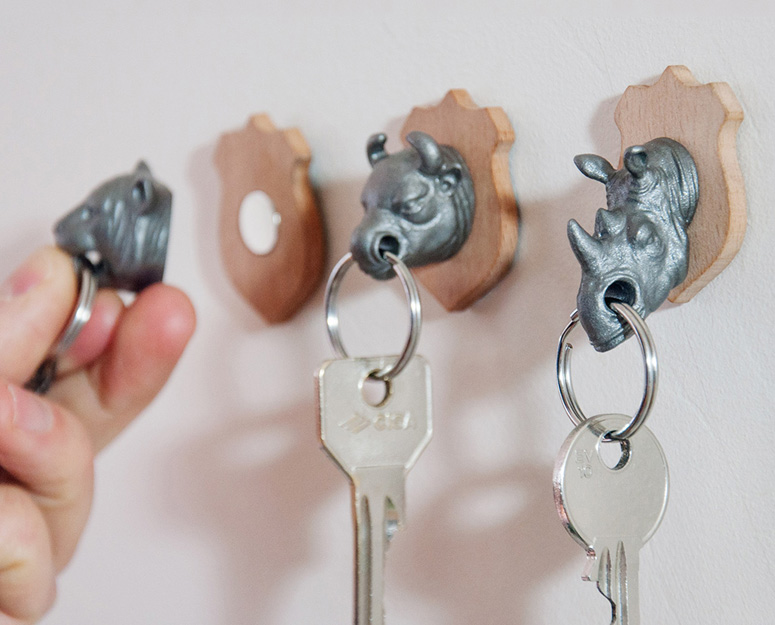 Animal Head Key Holders