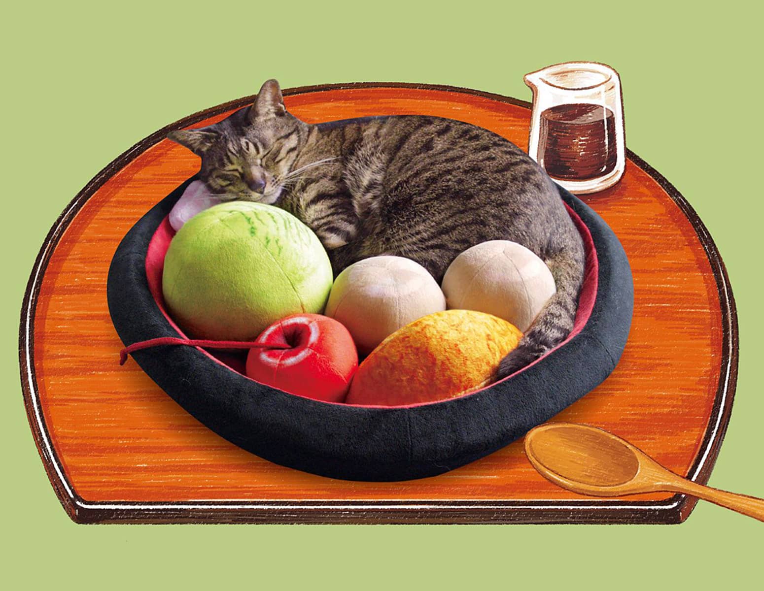 Anmitsu Japanese Dessert Cat Bed