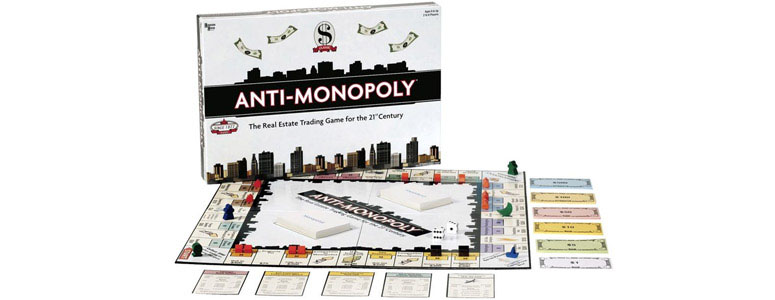 Anti-Monopoly Board Game - Free Enterprise Versus Monopoly