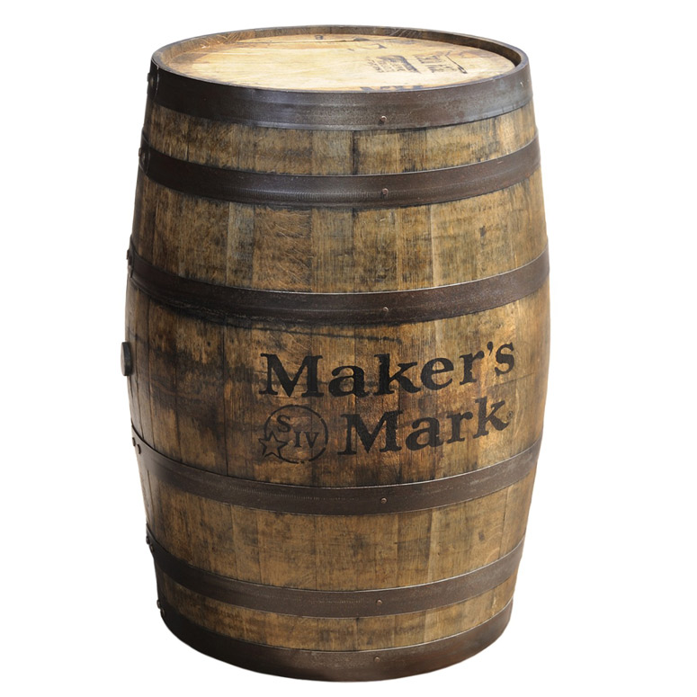 Authentic Maker's Mark Bourbon Whiskey Barrel