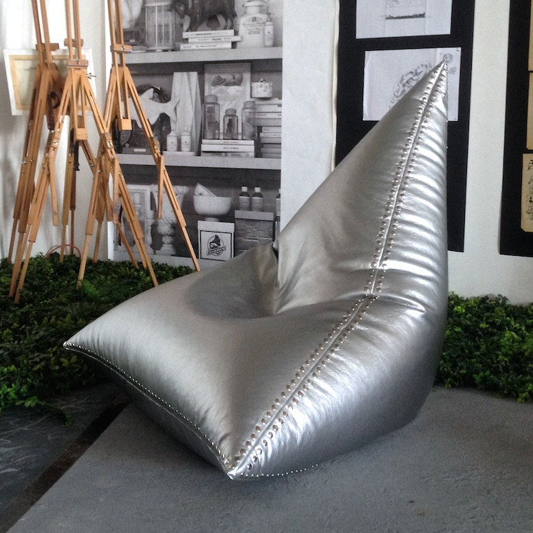 Aviator - Metallic Leather Bag Chair