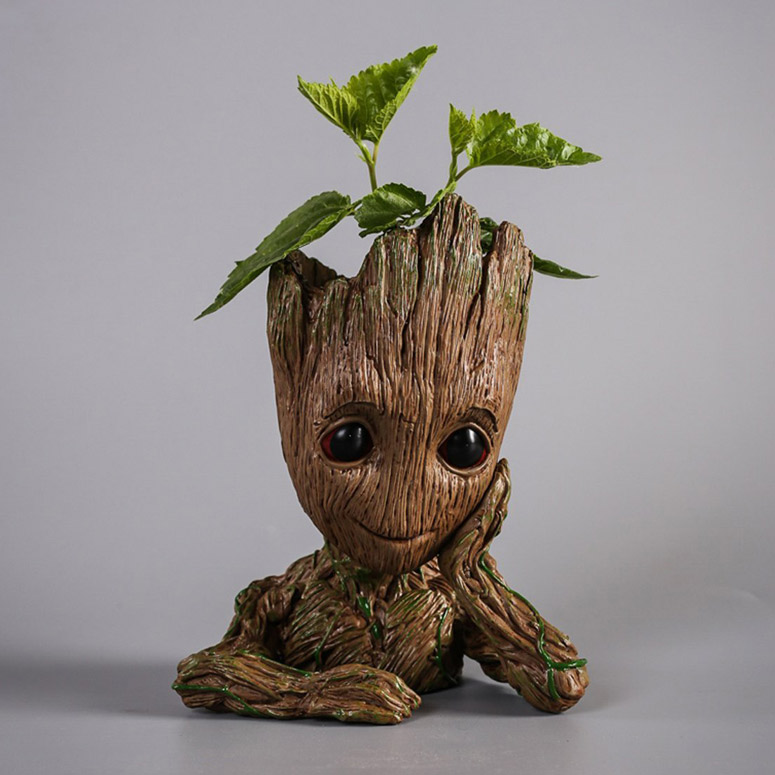 Baby Groot Flowerpot Treeman Succulent Planter Plants Flower Pot Guardians Galax 