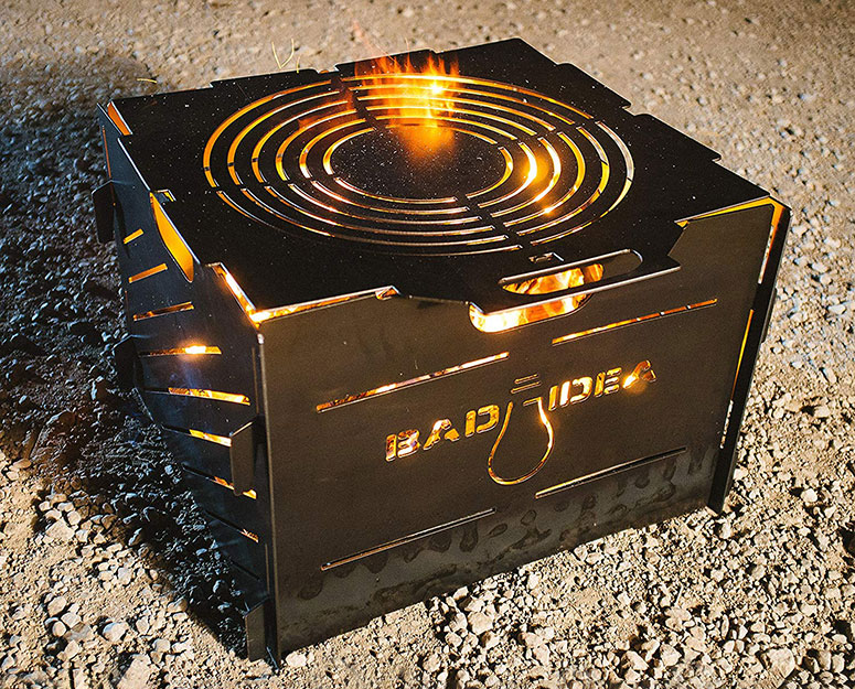 Bad Idea Pyro Cage - Portable Fire Pit, Campfire Stove, and Incinerator
