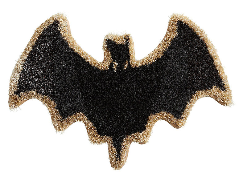 Bat-Shaped Shag Rug