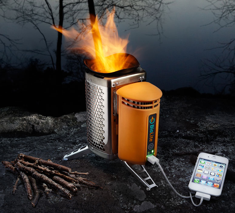BioLite CampStove - Burns Wood to Cook Dinner and Charge Gadgets