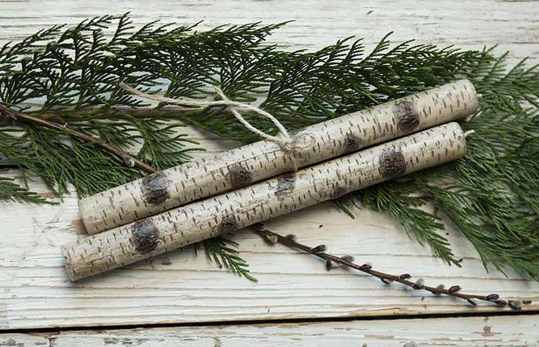 Birch Branch Taper Candles