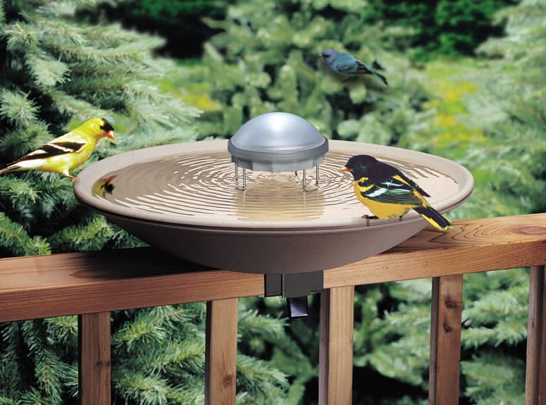 Bird Bath Solar Water Wiggler - Attracts Birds and Prevents Mosquitoes