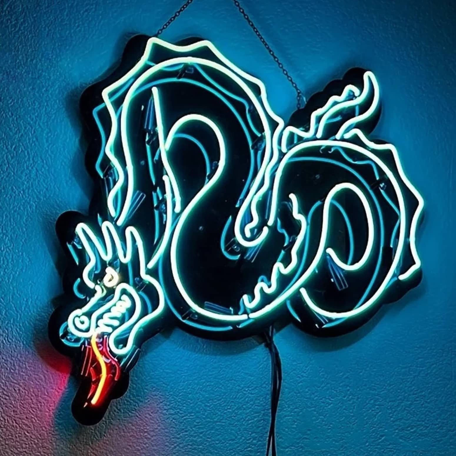 Blade Runner White Dragon Noodle Bar Neon Sign Prop Replica