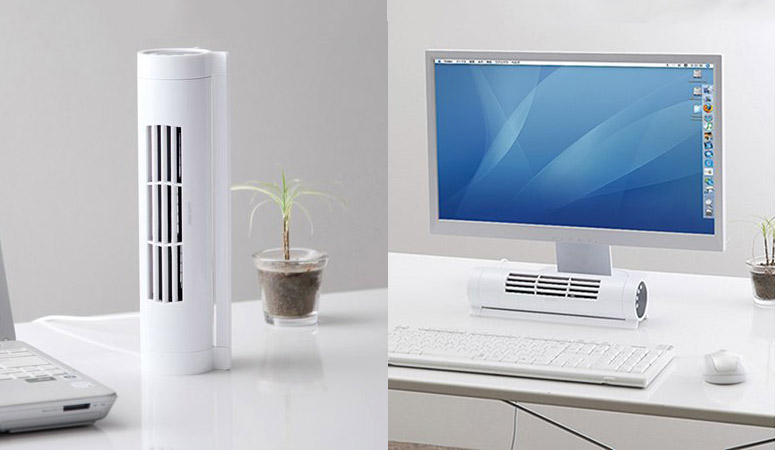 Bladeless Horizontal / Vertical Desk Fan