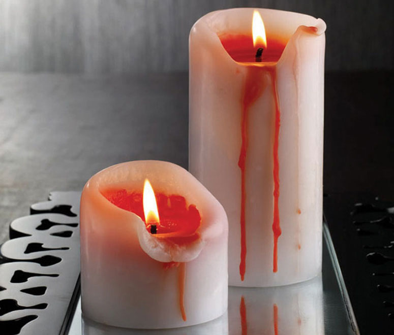 Bleeding Pillar Candles