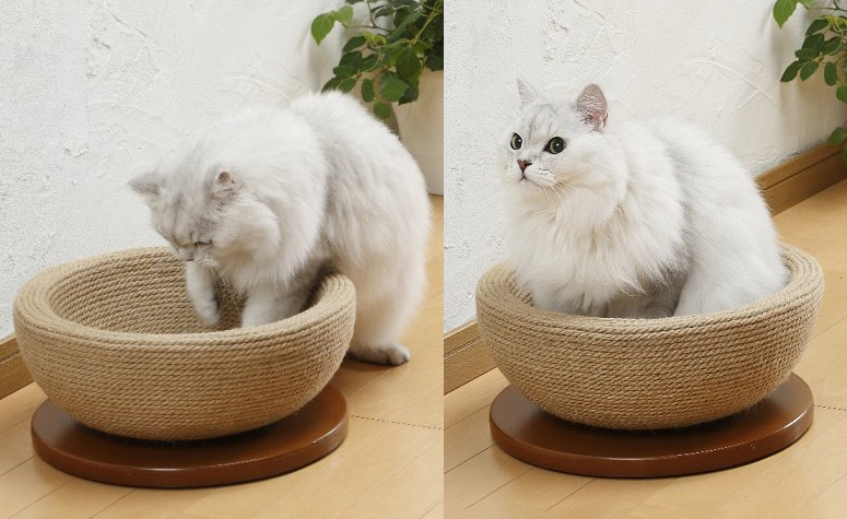 Bonbi Arkon Cat Scratching Bowl Pad