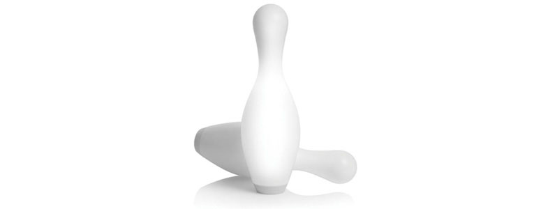 Bowling Pin Lamp - Turns Off When Knocked Down