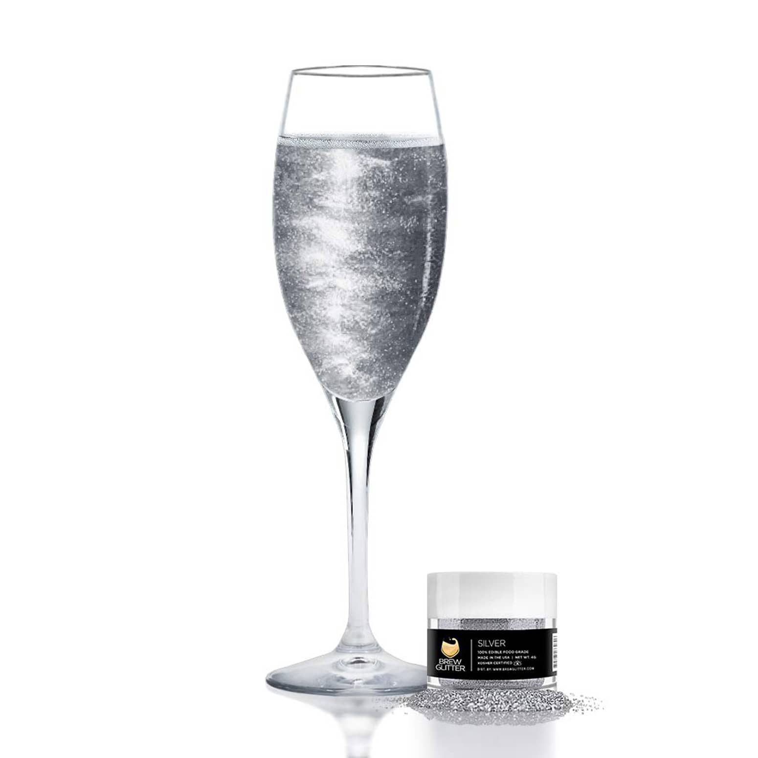 Silver Edible Glitter Mini Spray Pump for Drinks