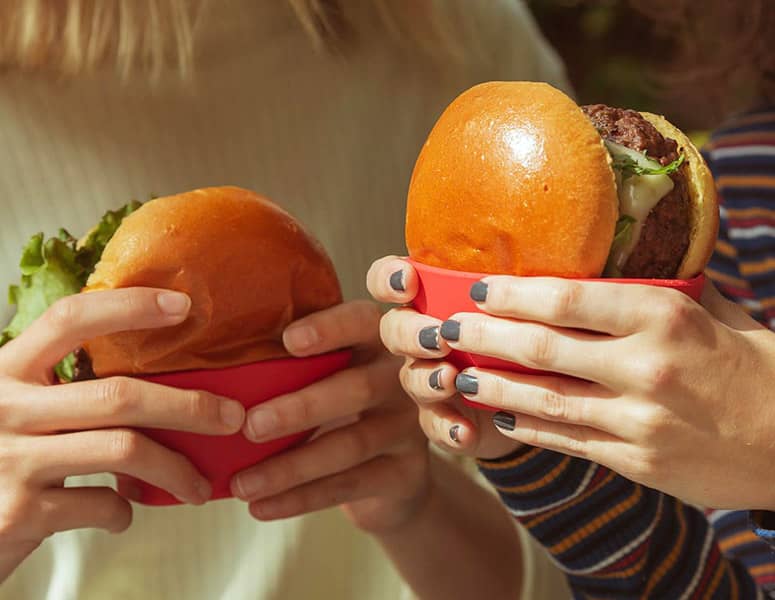Burger Buddy - Mess-Free Silicone Burger / Sandwich Holders