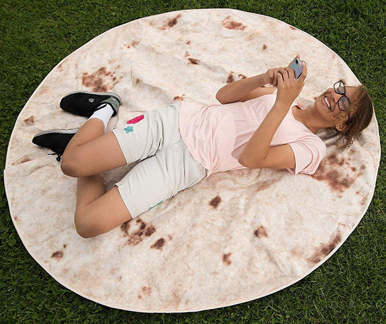 Burrito Blanket Giant Tortilla Blanket The Green Head