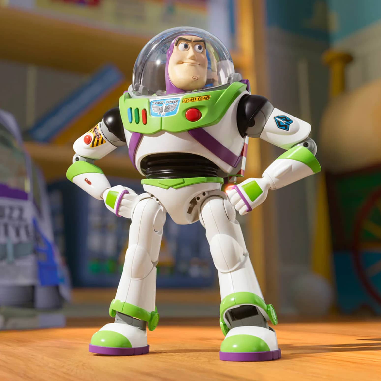 Buzz Lightyear Robotic Action Figure - Walks, Talks, and Poses!