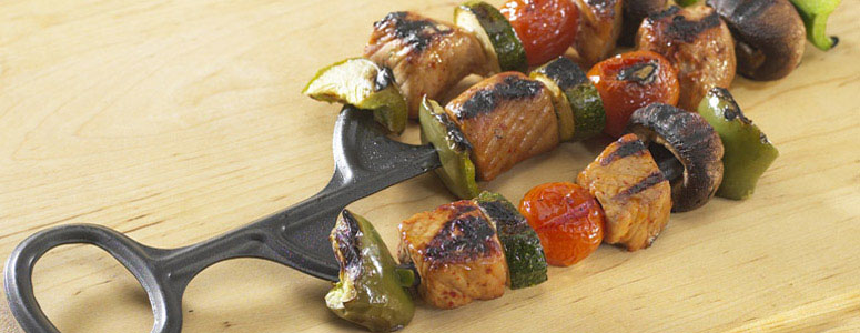 Cactus Kabob - Three Prong Grilling Skewer