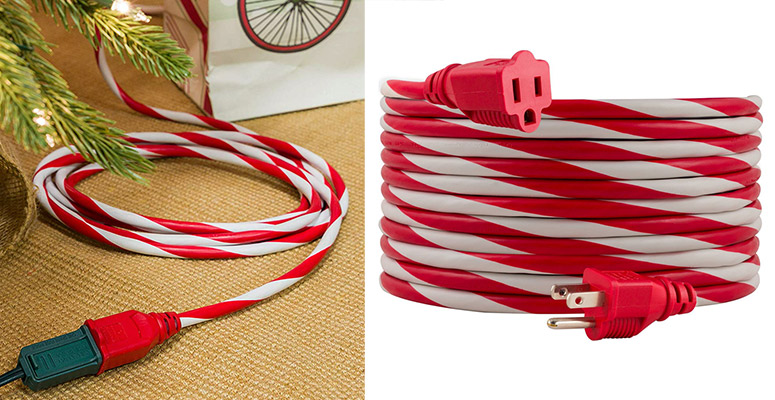 Candy Cane Extension Cord