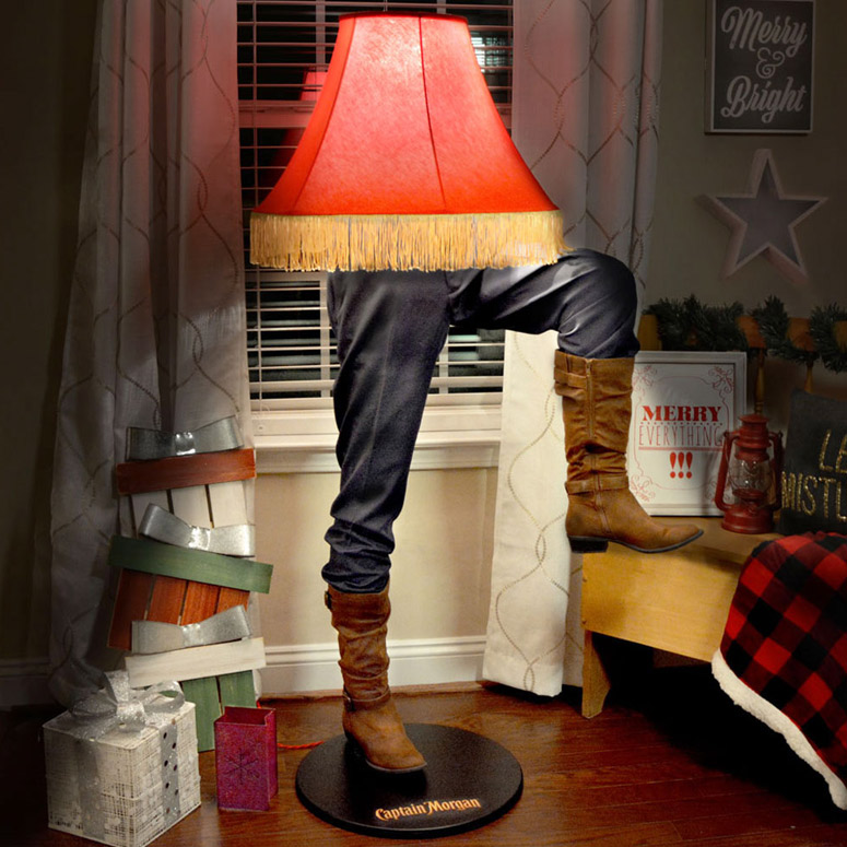 Captain Morgan Leg Lamp