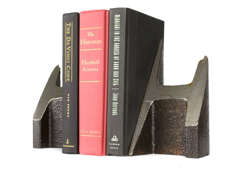 Century Old Steel Rail Bookends