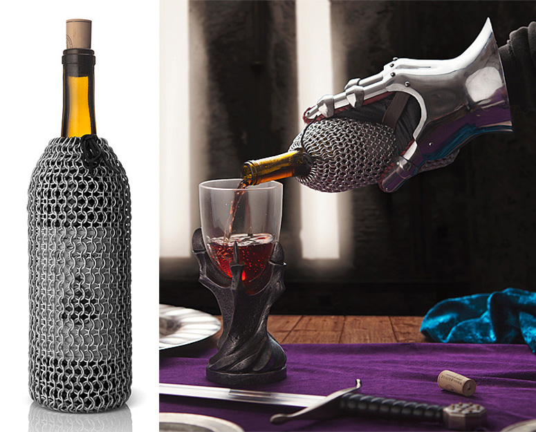 Chainmail Wine Bottle Bag