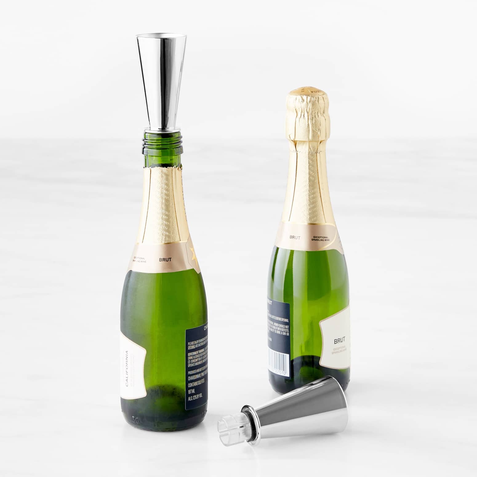 Orecchini A Bottiglia Di Champagne Verdi Miniblings | Accessori Divertenti Festa In Plastica