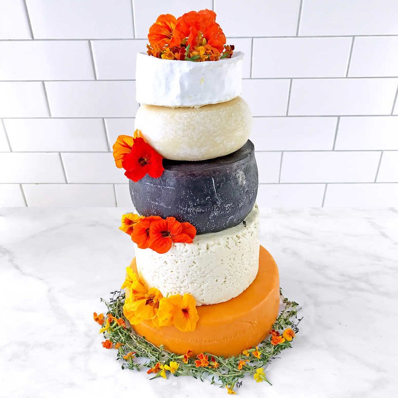 Cheese Lovers Wedding Cake - 24 Pounds of Gourmet Cheese!