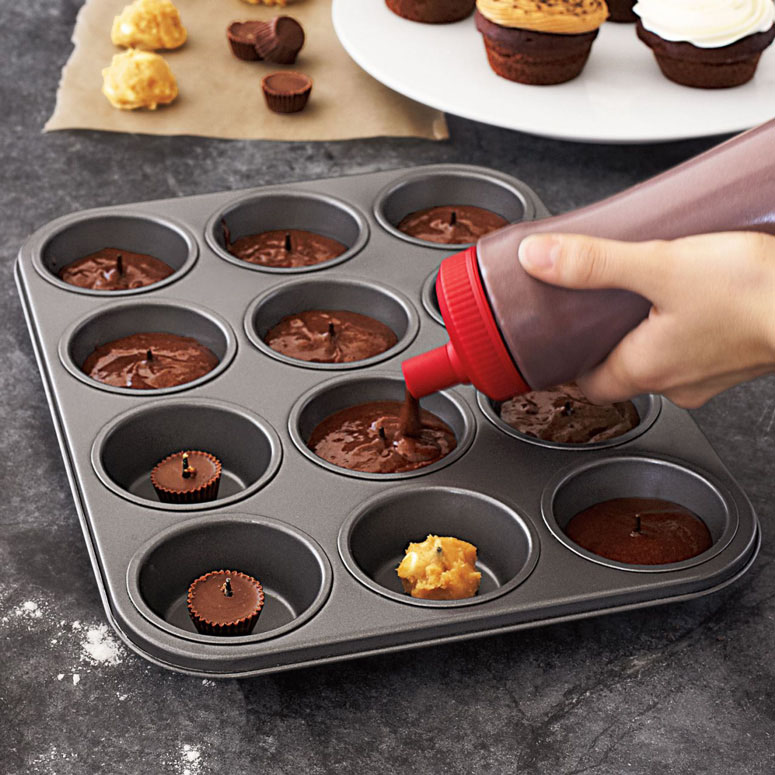 GoodCook 48-Cup Nonstick Steel Mini Cupcake and Muffin Pan, Gray