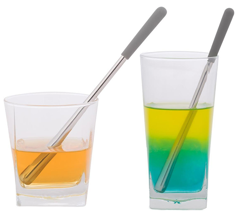 Chill-O Stainless Steel Swizzle Sticks - Chill and Stir Your Drink