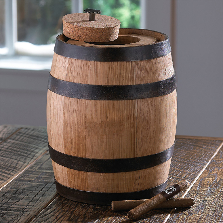 Cigar Infusion Oak Barrel Humidor