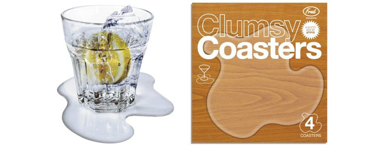 Clumsy Coasters - Protect a Table With a Fake Spill