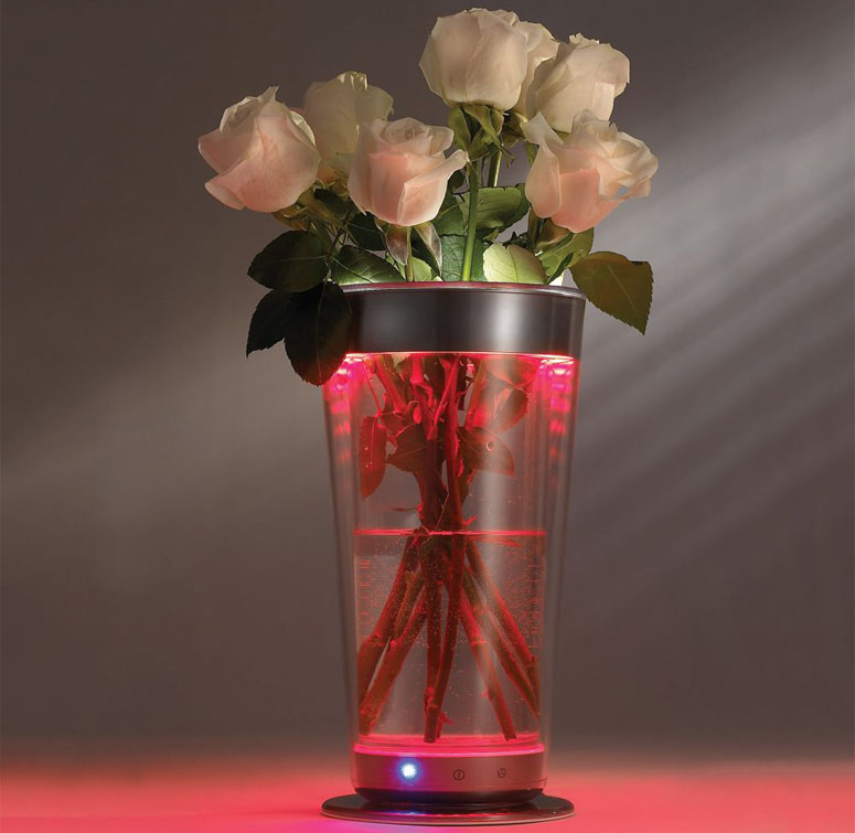 Color Adjusting Illuminated Vase - 300 Different Colors