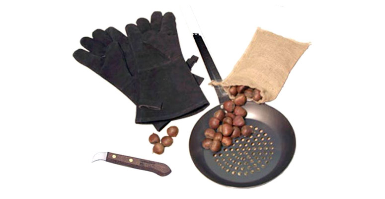 - Pan Extra Long Kitchencraft Carbon Steel Chestnut Roasting Pan 27cm 10.5" 
