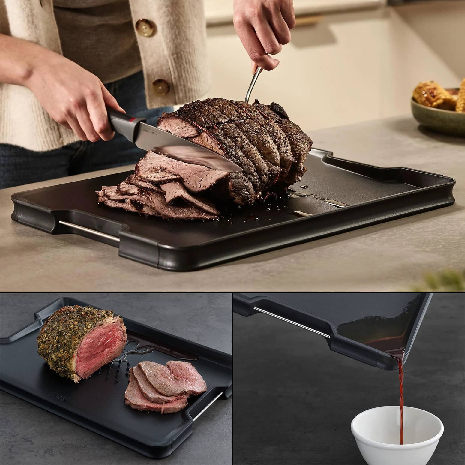 Cut and Carve Plus - Multi-Function Carving and Cutting Board