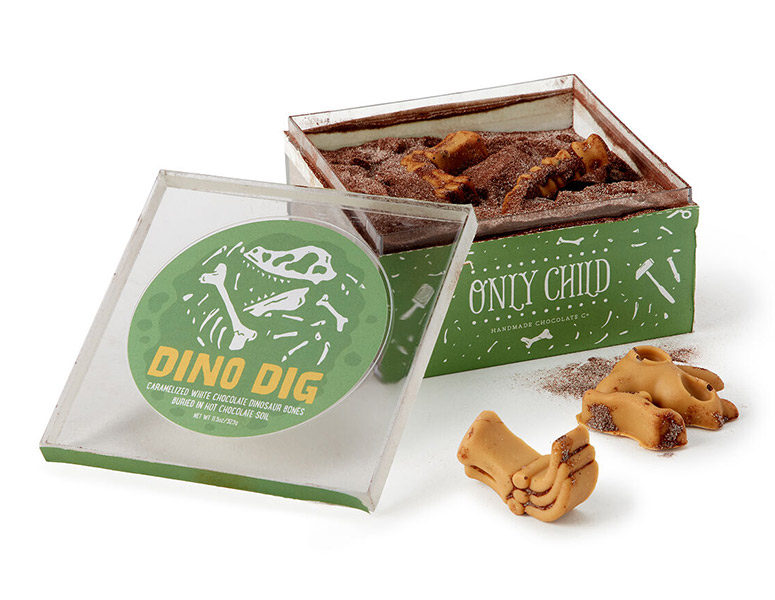Dino Dig - Hot Chocolate Soil With Buried White Chocolate Dinosaur Bones