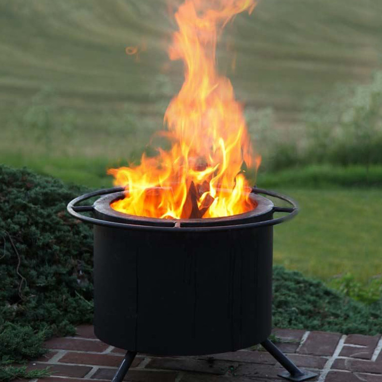 Double Flame Smokeless Fire Pit, Smoke Free Outdoor Fire Pit