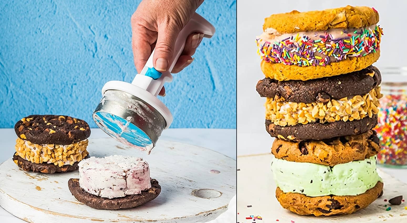 Dreamfarm Icepo - Cylinder Ice Cream Scoop For Ice Cream Sandwiches